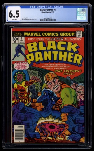 Black Panther (1977) #1 CGC FN+ 6.5 White Pages 1st Solo Title!