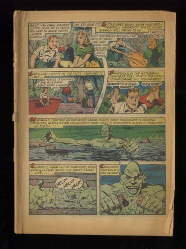 Cover Scan: Captain America Comics #25 Coverless Incomplete Missing First Wrap - Item ID #150698