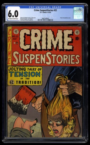 Crime Suspenstories #22 CGC FN 6.0 Classic Decapitation Cover!