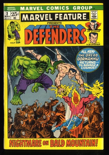 Marvel Feature #2 FN+ 6.5 2nd Defenders!
