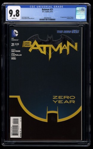 Batman (2011) #21 CGC NM/M 9.8 White Pages 1st Duke Thomas!