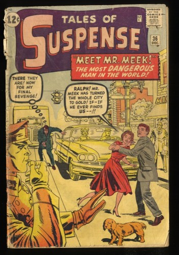 Tales Of Suspense #36 FA/GD 1.5 Meet Mr. Meek! Stan Lee! Jack Kirby!