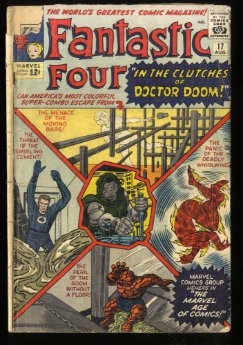 Fantastic Four #17 GD- 1.8 Doctor Doom!