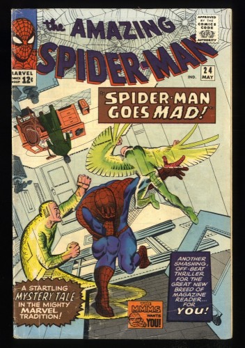 Amazing Spider-Man #24 VG 4.0 3rd Mysterio!