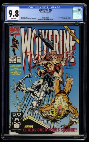 Wolverine #45 CGC NM/M 9.8 White Pages