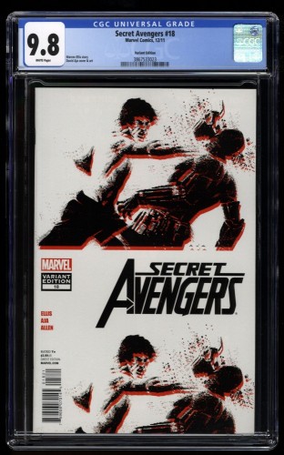 Cover Scan: Secret Avengers #18 CGC NM/M 9.8 White Pages Shang-Chi Aja Variant - Item ID #154021