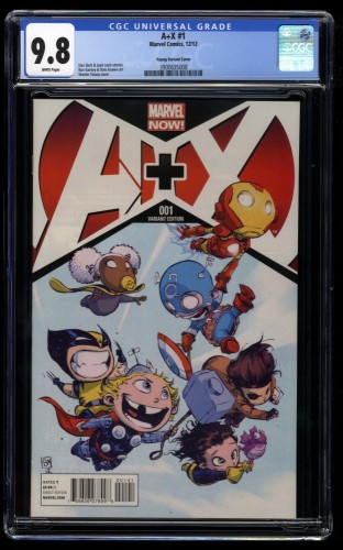 A+X #1 CGC NM/M 9.8 White Pages Skottie Young Variant