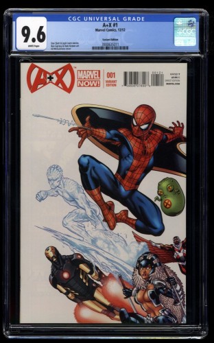A+X #1 CGC NM+ 9.6 White Pages Ed McGuinness Variant