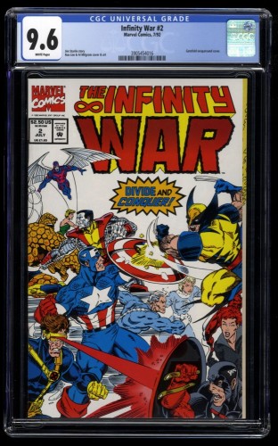 Infinity War #2 CGC NM+ 9.6 White Pages