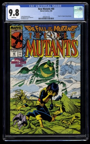 New Mutants #60 CGC NM/M 9.8 White Pages Death of Cypher!