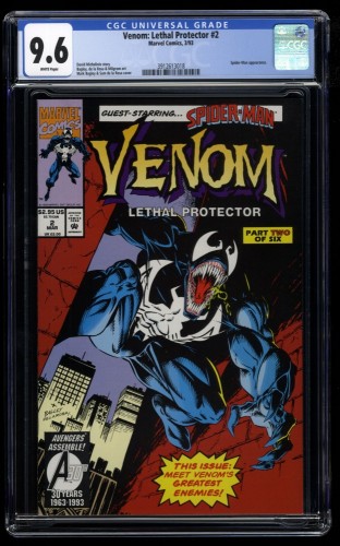 Venom: Lethal Protector #2 CGC NM+ 9.6 White Pages