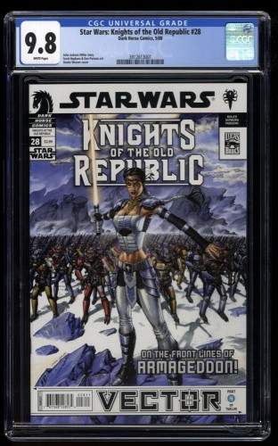 Star Wars: Knights of the Old Republic #28 CGC NM/M 9.8 White Pages