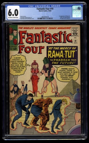 Fantastic Four #19 CGC FN 6.0 Off White to White 1st Rama-Tut (Kang)!