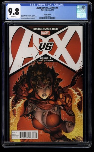 Avengers Vs. X-Men #6 CGC NM/M 9.8 White Pages 1:100 Bradshaw Variant