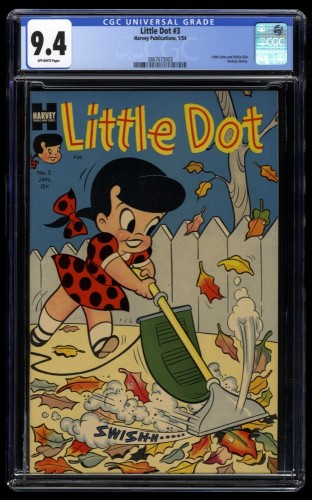 Cover Scan: Little Dot #3 CGC NM 9.4 Off White Little Lotta Richie Rich! - Item ID #156671