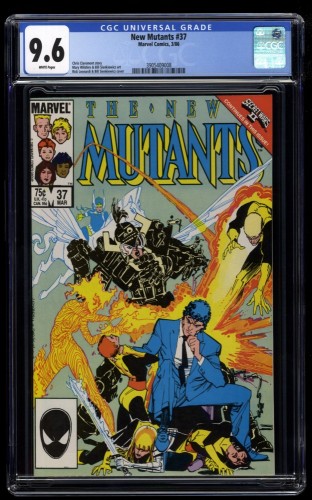 New Mutants #37 CGC NM+ 9.6 White Pages