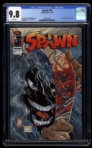 Spawn #37 CGC NM/M 9.8 White Pages 1st Appearance Freak!