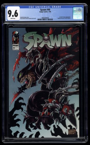 Spawn #40 CGC NM+ 9.6 White Pages