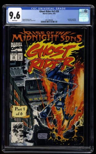 Ghost Rider (1990) #28 CGC NM+ 9.6 White Pages 1st Midnight Sons!
