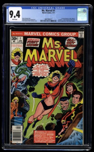 Ms. Marvel #1 CGC NM 9.4 White Pages
