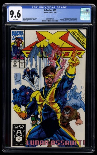 X-Factor #67 CGC NM+ 9.6 White Pages