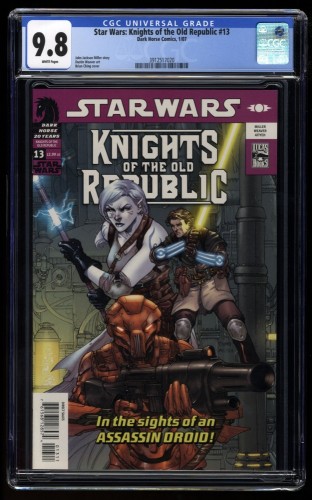 Star Wars: Knights of the Old Republic #13 CGC NM/M 9.8 White Pages