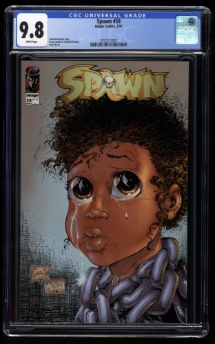 Spawn #59 CGC NM/M 9.8 White Pages Capullo and McFarlane Art!