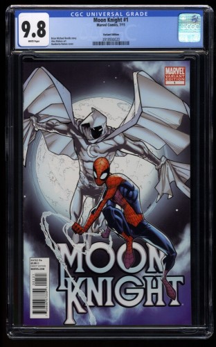 Moon Knight (2011) #1 CGC NM/M 9.8 White Pages 1:25 Ramos Variant