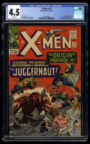 X-Men #12 CGC VG+ 4.5 White Pages 1st Juggernaut!