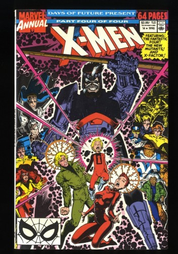 X-Men Annual #14 VF+ 8.5 1st Appearance Cameo Gambit! Key Issue!