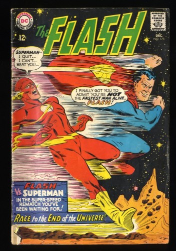 Flash #175 VG 4.0 Superman race!