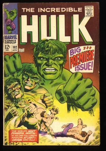Incredible Hulk #102 VG+ 4.5