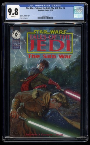 Cover Scan: Star Wars: Tales of the Jedi - Sith War #5 CGC NM/M 9.8 White Pages - Item ID #164907