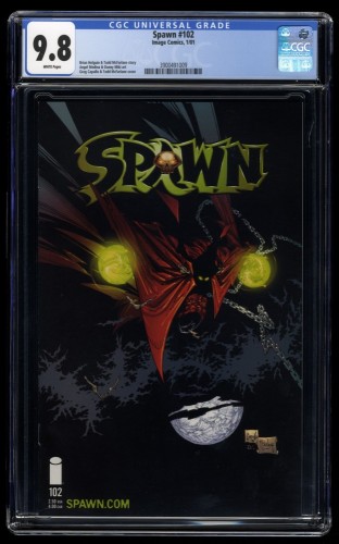 Spawn #102 CGC NM/M 9.8 White Pages Greg Capullo and Todd McFarlane Cover!