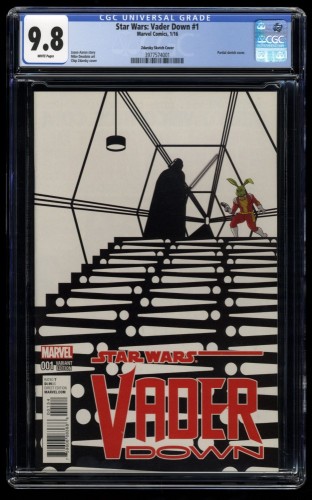 Cover Scan: Star Wars: Vader Down #1 CGC NM/M 9.8 White Pages Zdarsky Sketch Cover Variant - Item ID #165113