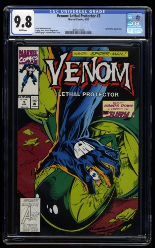 Venom: Lethal Protector #3 CGC NM/M 9.8 White Pages Spider-Man Appearance!
