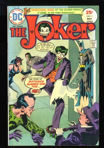 The Joker (1975) #1 FN+ 6.5 Two-Face Catwoman Riddler Penguin!