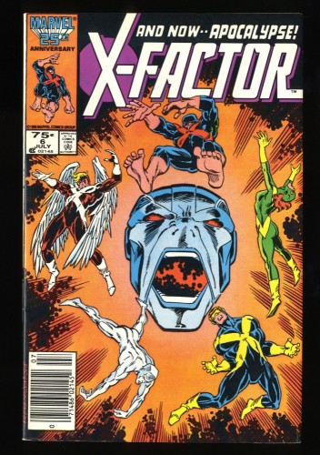 X-Factor #6 VF 8.0 Newsstand Variant 1st Appearance Apocalypse!