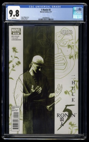 5 Ronin #2 CGC NM/M 9.8 White Pages