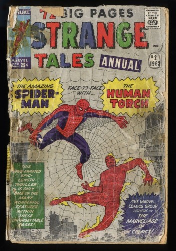 Strange Tales Annual #2 P 0.5 Amazing Spider-Man Human Torch!