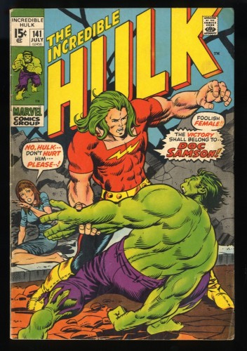 Cover Scan: Incredible Hulk #141 VG+ 4.5 1st Appearance Doc Samson!! - Item ID #168565
