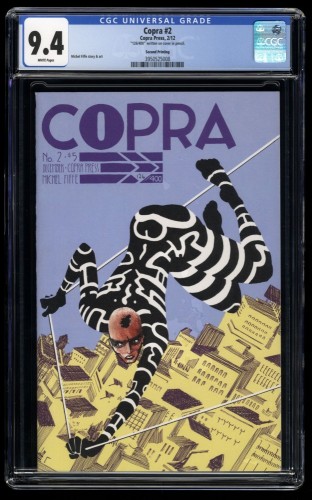 Cover Scan: Copra #2 CGC NM 9.4 White Pages 2nd Print Scarce! - Item ID #169657