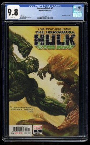 Immortal Hulk #5 CGC NM/M 9.8 White Pages Cosmic Ghost Rider!