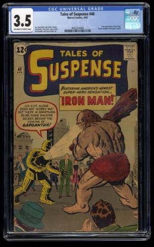 Tales Of Suspense #40 CGC VG- 3.5 Off White to White 2nd Appearance Iron Man!
