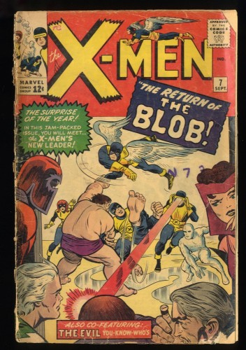 X-Men #7 FA/GD 1.5 Qualified! Read Description! Blob! Magneto Scarlet Witch!