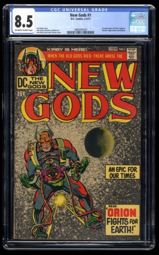 New Gods (1971) #1 CGC VF+ 8.5 Off White to White 1st Appearance Orion!