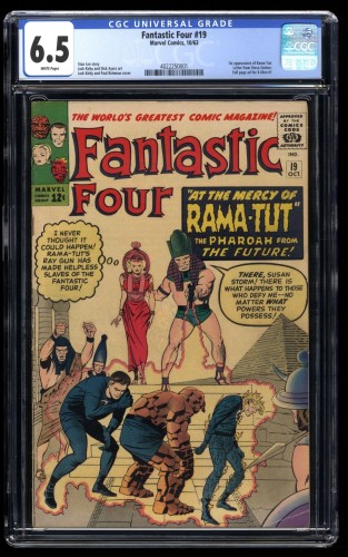 Fantastic Four #19 CGC FN+ 6.5 White Pages 1st Rama-Tut (Kang)!