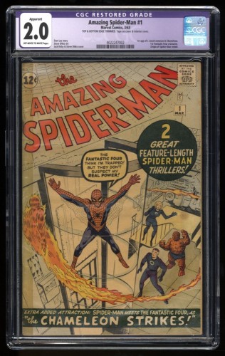 Amazing Spider-Man #1 CGC GD 2.0 Read Description! Fantastic Four Crossover!