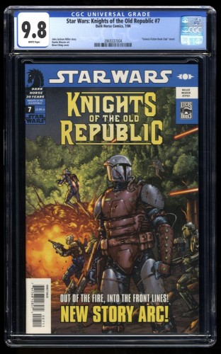 Star Wars: Knights of the Old Republic #7 CGC NM/M 9.8 White Pages Rohlan Dyre