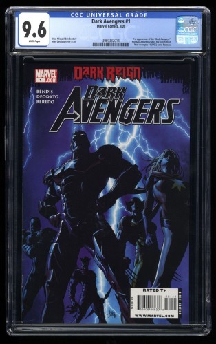 Dark Avengers (2009) #1 CGC NM+ 9.6 White Pages 1st Appearance Iron Patriot!